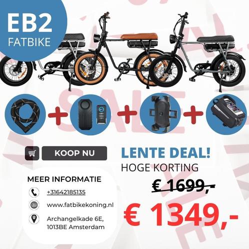 Fatbike kopen? Fatbike EB2 Laagste prijsgarantie | Rijklaar, Fietsen en Brommers, Elektrische fietsen, Nieuw, 51 tot 55 cm, Overige merken