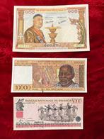 Wereld. - 3 banknotes - various dates (Zonder minimumprijs)