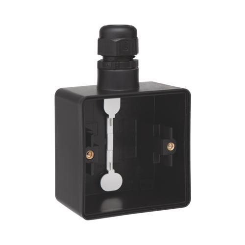 Niko New Hydro onderbak opbouw enkel zwart IP55 met wartel, Doe-het-zelf en Verbouw, Elektra en Kabels, Nieuw, Ophalen of Verzenden