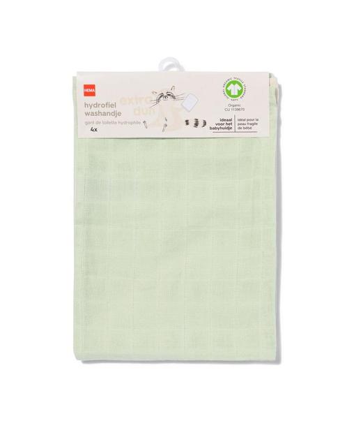 HEMA Hydrofiel washandjes 15x20 structuur - 4 stuks, Huis en Inrichting, Schoonmaakartikelen, Verzenden