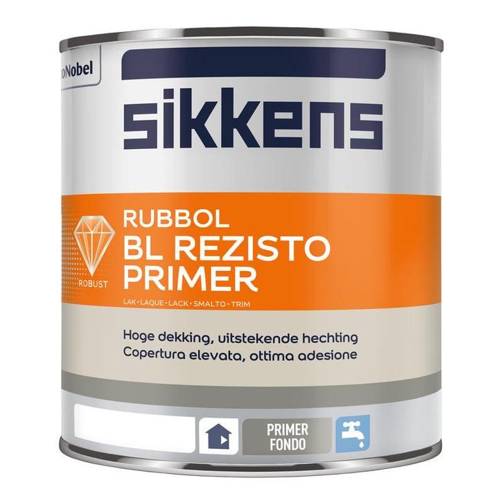 Sikkens Rubbol BL Rezisto Primer RAL 9016 | Verkeerswit 10L, Doe-het-zelf en Verbouw, Verf, Beits en Lak, Verf, Wit, Nieuw, 5 tot 10 liter