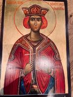 Icoon - Sint Katharina - Hout, Antiek en Kunst