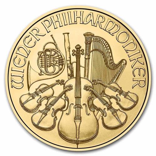 Gouden Wiener Philharmoniker 1/2 oz 2025, Postzegels en Munten, Munten | Europa | Niet-Euromunten, Losse munt, Goud, Oostenrijk
