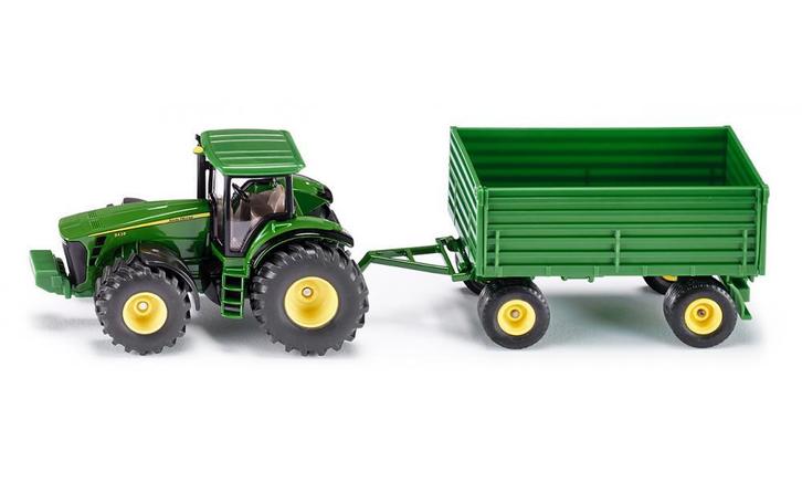 Siku John Deere tractor met trailer, Kinderen en Baby's, Speelgoed | Overig, Ophalen of Verzenden