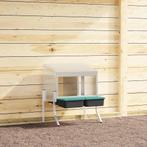 vidaXL Kippennestkast 2 compartimenten met poten, Verzenden, Nieuw