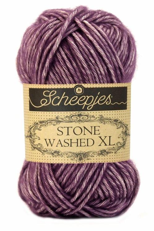 Scheepjes Stone Washed XL - 851 deep amethyst - Katoen Gar, Hobby en Vrije tijd, Breien en Haken, Ophalen of Verzenden
