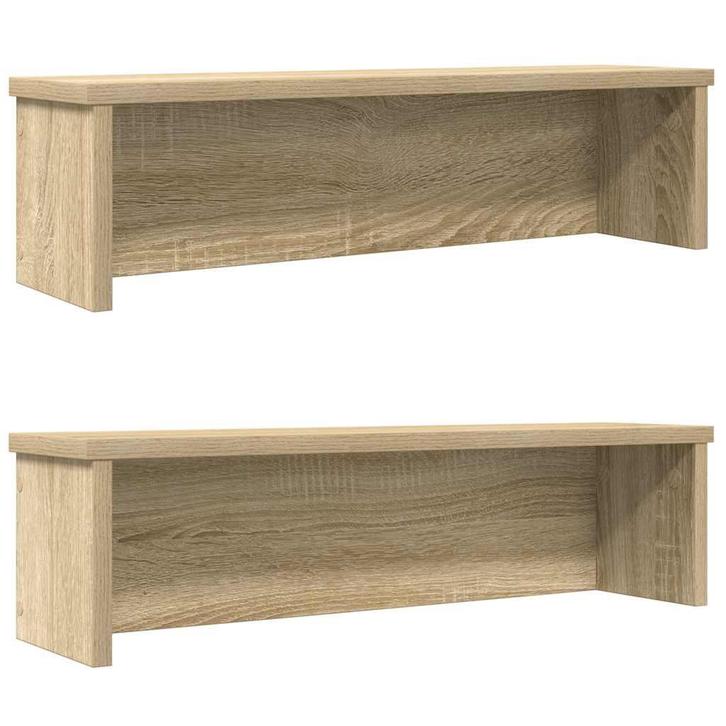 vidaXL Keukenrekken stapelbaar 2 st 50x15x16 cm sonoma, Huis en Inrichting, Keuken | Keukenbenodigdheden, Nieuw, Verzenden