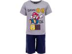 Kinderpyjama - Shortama - Super Mario - Grijs/Marineblauw, Nieuw, Verzenden