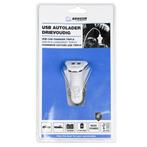 Benson Autolader - 3 USB-poorten - 4.1A - 12-24V - Wit, Ophalen of Verzenden, Nieuw