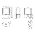 Houtkachel Nordflam Bolonia, Nieuw