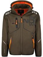 Geographical Norway Softshell Heren Jas Robin Kaki, Kleding | Heren, Jassen | Zomer, Verzenden, Nieuw, Bruin