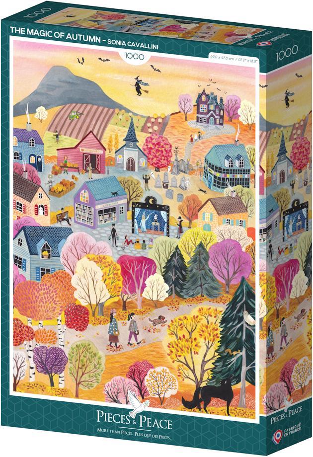 The Magic of Autumn Puzzel (1000 stukjes) | Pieces & Peace -, Hobby en Vrije tijd, Denksport en Puzzels, Nieuw, Verzenden