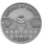 Ghana. 5 cedis 2025 - MINER Memento Mori 1 Oz with CoA and