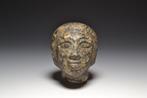 Oude Egypte, Middenrijk Graniet Steen hoofd - 8.2 cm, Verzamelen