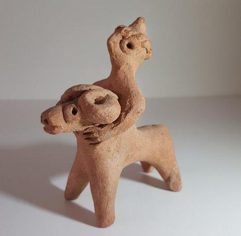 Voor Aziatisch Terracotta Ramfiguur - 12 cm, Antiek en Kunst, Antiek | Overige Antiek