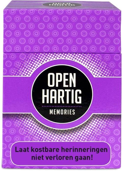 Openhartig - Memories | Open Up! - Gespreksstarters, Hobby en Vrije tijd, Gezelschapsspellen | Kaartspellen, Nieuw, Verzenden