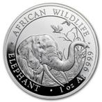 Somalische Olifant 5 oz 2018, Postzegels en Munten, Verzenden, Overige landen, Losse munt, Zilver