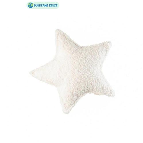 Ster kussen |  Cream white (woonaccessoires, teddy stof), Kinderen en Baby's, Kinderkamer | Inrichting en Decoratie, Nieuw, Ophalen of Verzenden