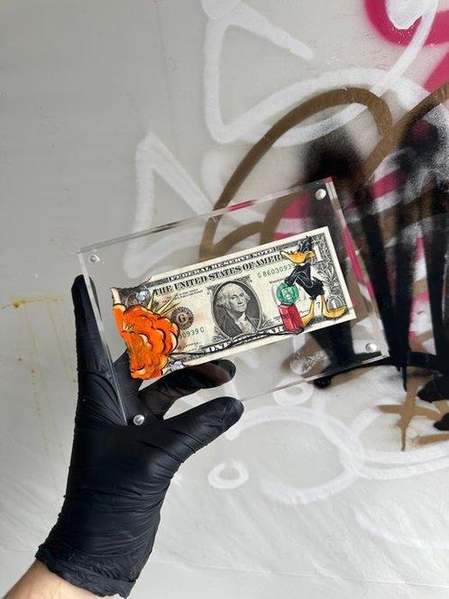 Alan Stefanov (1999) - Boom Dollar 1 dollar bill - LAST, Antiek en Kunst, Kunst | Schilderijen | Modern