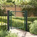 vidaXL Poort 100x75 cm staal groen, Tuin en Terras, Verzenden, Nieuw