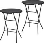 Statafel zwart 80 cm per 2 in doos (Diverse artikelen), Ophalen of Verzenden, Nieuw