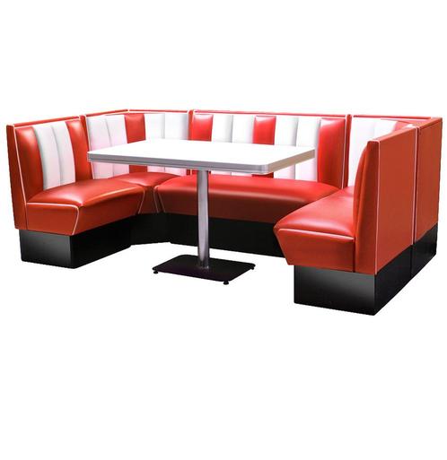 Bel Air Classic Diner Combinatie XL, Huis en Inrichting, Banken | Bankstellen, Ophalen