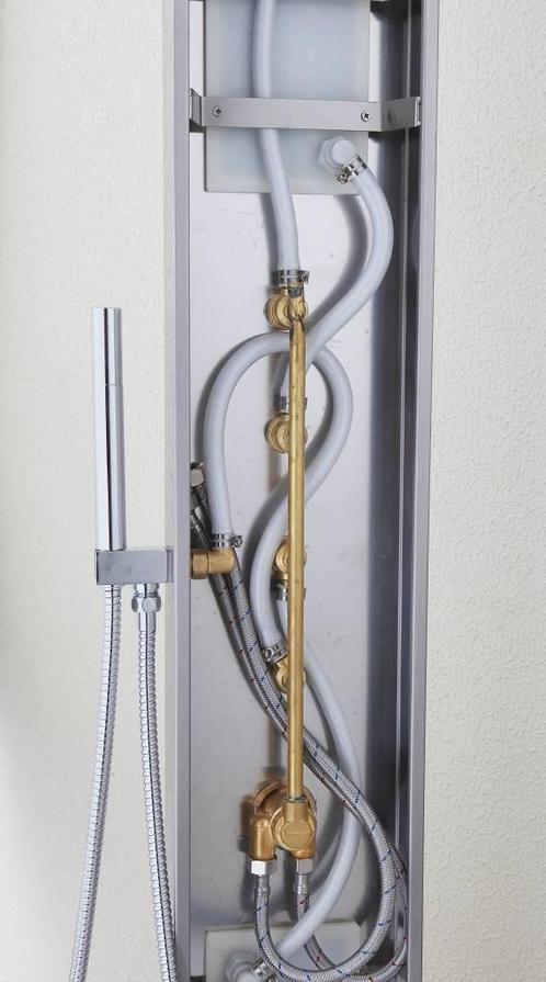Wiesbaden Huron RVS douchekolom + therm.kr. 1650x200, Doe-het-zelf en Verbouw, Sanitair, Ophalen of Verzenden