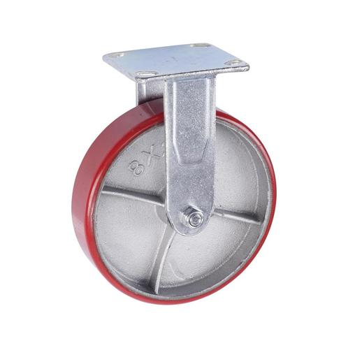 Bokwiel 200x50 Mm - Polyurethaan Wiel - 480 KG - Transport W, Doe-het-zelf en Verbouw, Zwenkwielen, Nieuw, Ophalen of Verzenden