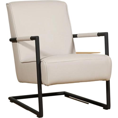 Leren Fauteuil Lodge - Toledo Leer Misty, Huis en Inrichting, Fauteuils, 50 tot 75 cm, 75 tot 100 cm, Nieuw, Leer, Ophalen of Verzenden