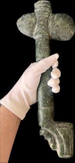 600-1500 na Christus Ceremoniele Taino Bijl 1,1 KG Jadeiet