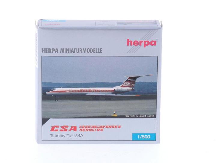 Schaal 1:500 Herpa 514347 CSA - Ceskoslovenske Aerolinie..., Hobby en Vrije tijd, Modelbouw | Vliegtuigen en Helikopters, Zo goed als nieuw