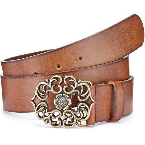 Lascana Heupriem Leren Riem met metalen gesp,, Kleding | Dames, Riemen en Ceinturen, Nieuw, Verzenden