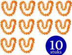 Pakket met 10 stuks Hawaii Krans/ Slinger Oranje - EK/WK, Hobby en Vrije tijd, Feestartikelen, Nieuw, Verzenden