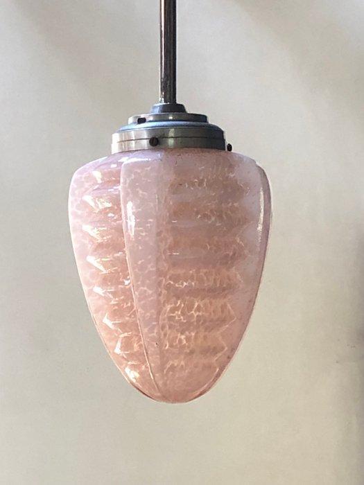 Plafondlamp - Glas, Metaal, Antiek en Kunst, Antiek | Lampen