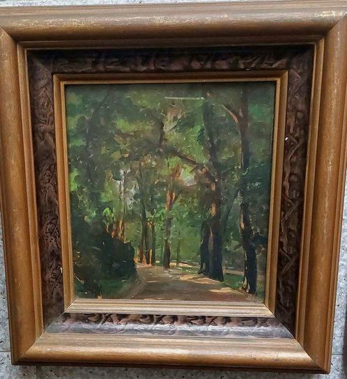 Marino Guendalini (XX) - Nel bosco, Antiek en Kunst, Kunst | Schilderijen | Klassiek