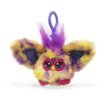 Furby Pluche Sleutelhanger 6cm geel/paars beschikbaar voor biedingen
