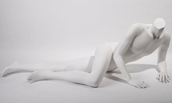 Liggende mannelijke etalagepop zonder hoofd, Zakelijke goederen, Kantoor en Winkelinrichting | Winkel en Inventaris