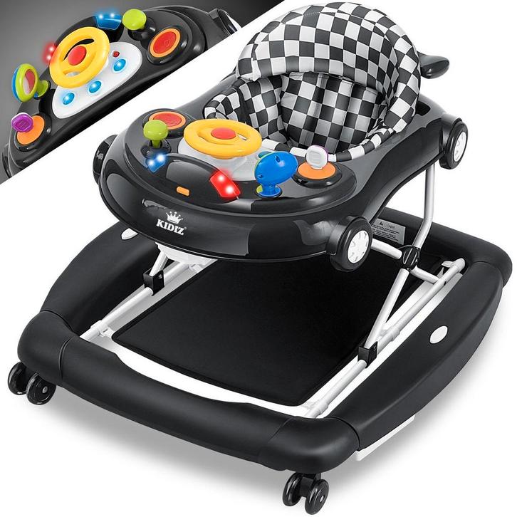 KIDIZ® 4in1 Baby walker - Loopstoel - Loopwagen - Opvouwbaar, Kinderen en Baby's, Autostoeltjes, Nieuw, Verzenden