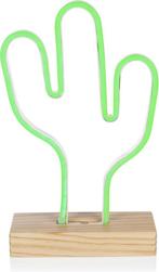 Smartwares LED tafellamp neon flex cactus 3W groen USB &..., Nieuw, Ophalen of Verzenden