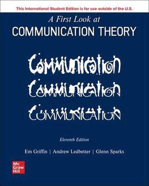 9781265209247 A First Look at Communication Theory ISE, Boeken, Economie, Management en Marketing, Nieuw, Verzenden