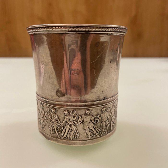 - Bekerglas - .875 (84 Zolotniki), Antiek en Kunst, Antiek | Goud en Zilver