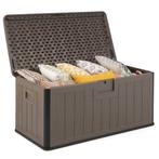 LIVSK Tuinbox 378 L - Waterdicht HDPE - Openklapbaar Deksel, Verzenden, Nieuw