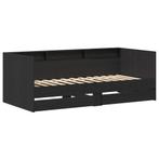 vidaXL Slaapbank met lade met opslag Grijs 90 x 200 cm, Verzenden, Nieuw, Grijs, Hout