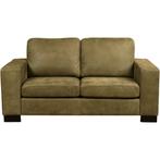 Leren bank Enjoy - 2 zits - Kenia Olive (olijf) - Poten, Huis en Inrichting, Banken | Bankstellen, 150 tot 200 cm, Nieuw, Ophalen of Verzenden