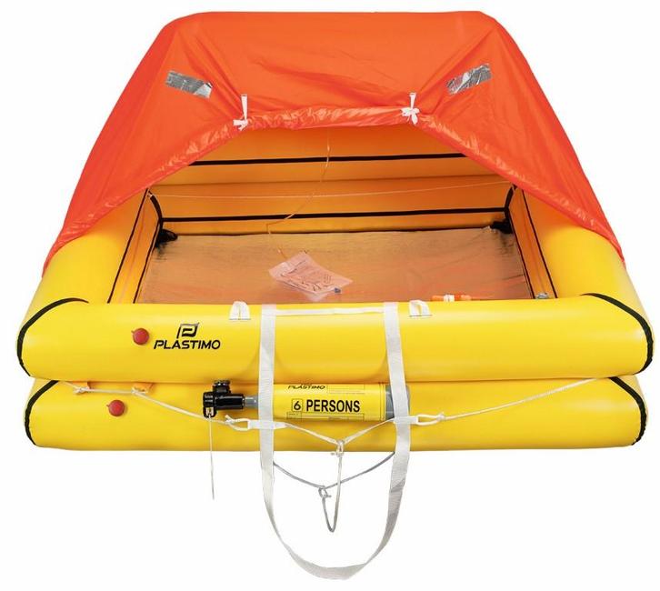 Plastimo Cruiser ORC Reddingsvlot - 4 persoons - container, Watersport en Boten, Accessoires en Onderhoud, Ophalen of Verzenden