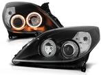 Koplampen Opel Vectra C 05-08 Angel Eyes zwart, Auto-onderdelen, Ophalen of Verzenden, Nieuw