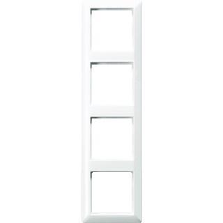 Jung Afdekraam 4 voudig Alpinwit (hagelwit) AS584WW, Doe-het-zelf en Verbouw, Elektra en Kabels, Stopcontact, Nieuw