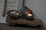 Decoratie nest met takjes en stro 15 cm, Huis en Inrichting, Woonaccessoires | Kransen, Nieuw, Ophalen of Verzenden