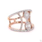 Ring - 14 karaat Roségoud - 0.82ct. tw. Diamant (Natuurlijk), Nieuw