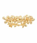 Haarspeld Bloemen Metaal 7,5cm Goud, Verzenden, Nieuw